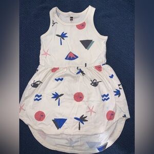 Tea Collection Pink and White Casual Dress